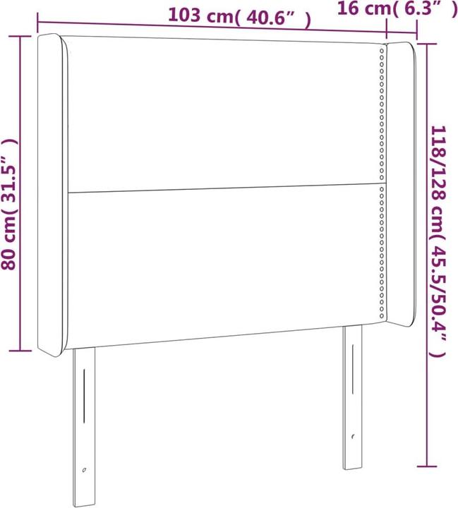 Produktbild VidaXL Maralda (103 x 16 x 128 cm)