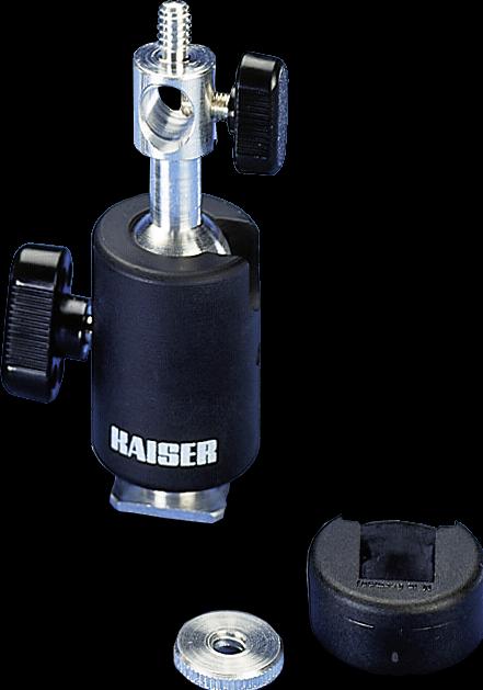 Produktbild Kaiser Fototechnik Blitzneiger mit Kugelkopf Schirmhalterung (Blitzhalterung)