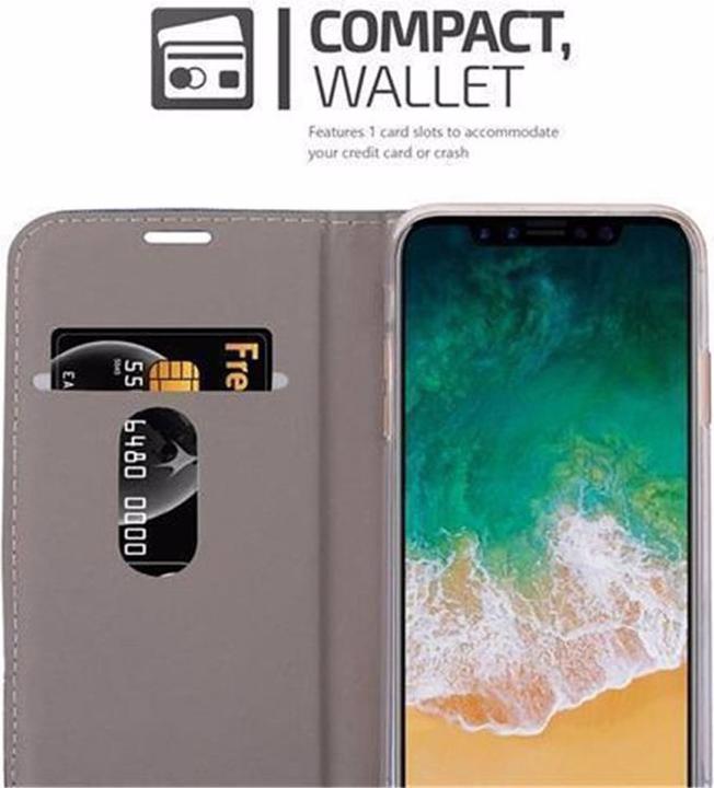 Produktbild Cadorabo Book Jeans Optik Cover (Apple iPhone X)
