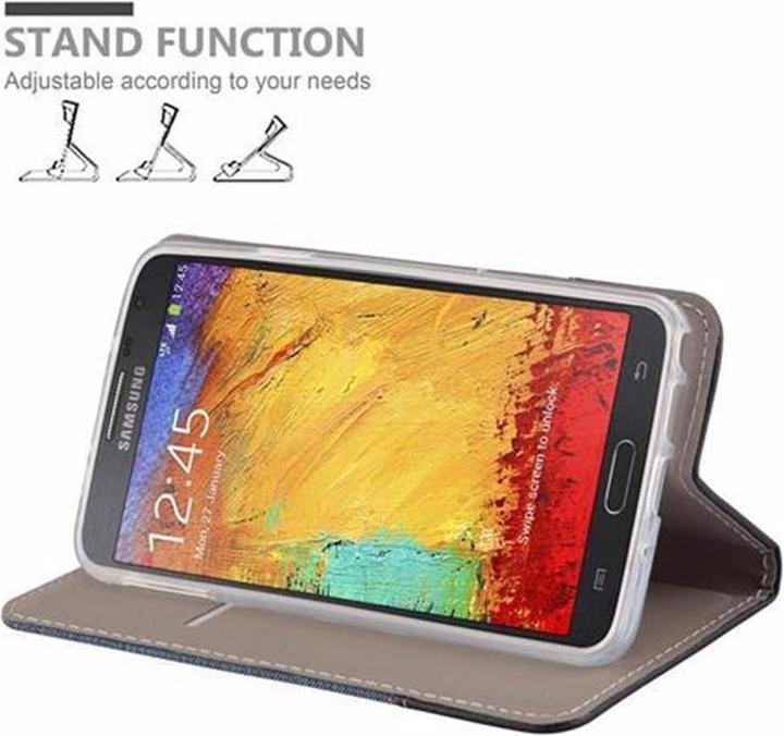 Produktbild Cadorabo Book Jeans Optik Cover (Samsung Galaxy Note 3 Neo)