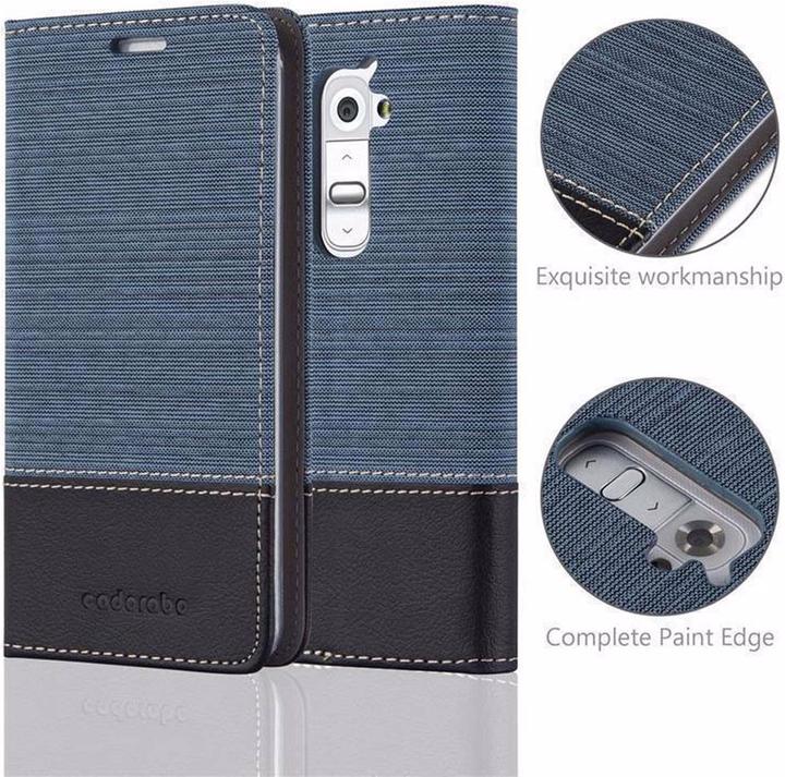 Produktbild Cadorabo Book Jeans Optik Cover (LG G2 Mini)