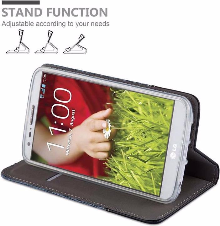 Produktbild Cadorabo Book Jeans Optik Cover (LG G2 Mini)