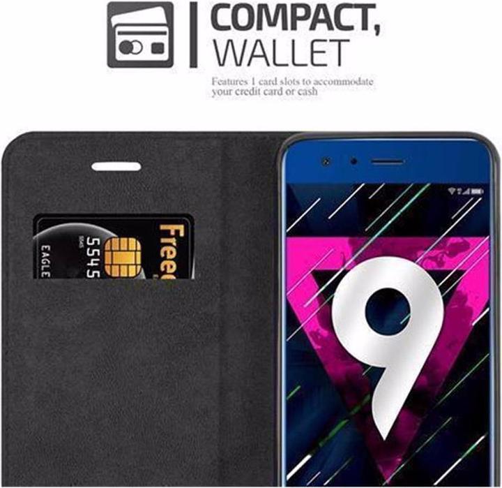 Actual product image Cadorabo Book Invisible Magnet Cover (Honor 9)