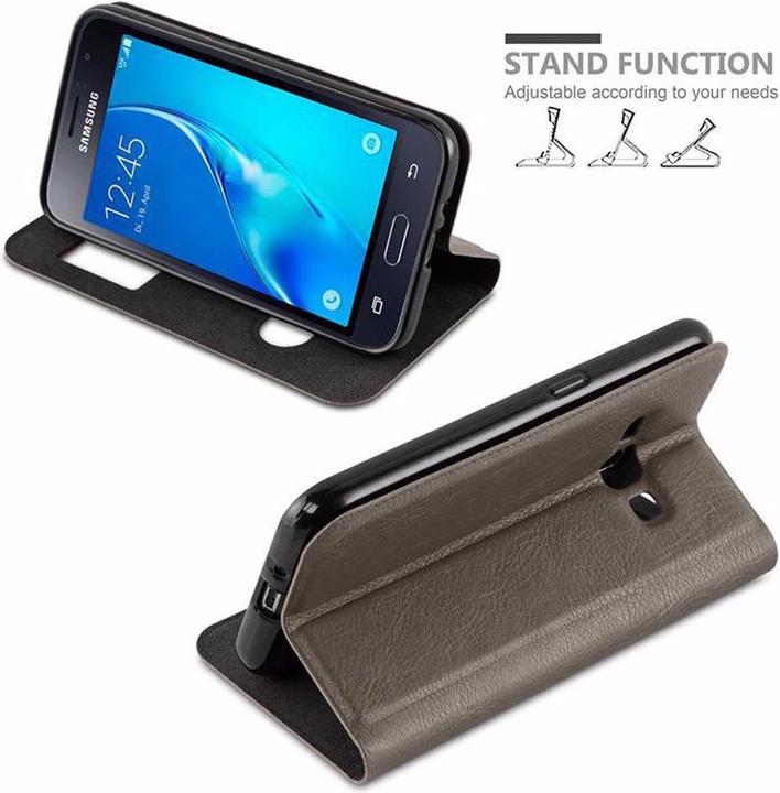 Produktbild Cadorabo Book mit View Doppelfenster Cover (Samsung Galaxy J1 (2016))