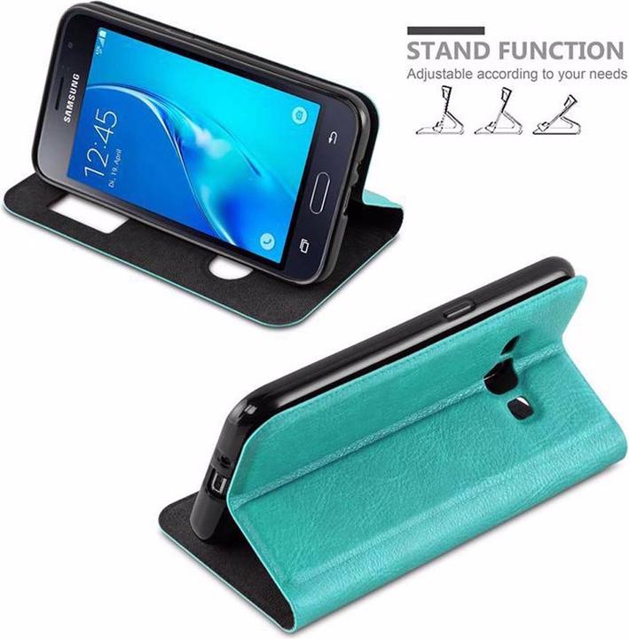 Produktbild Cadorabo Book mit View Doppelfenster Cover (Samsung Galaxy J1 (2016))