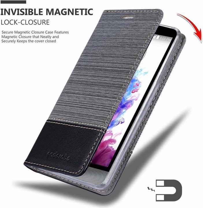Produktbild Cadorabo Book Jeans Optik Cover (LG Stylus 3)