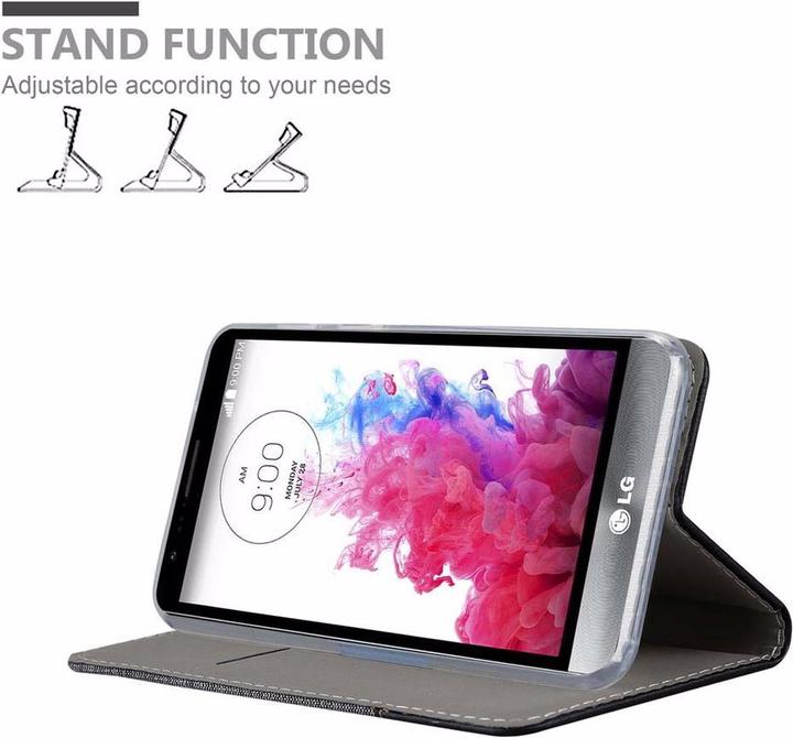 Produktbild Cadorabo Book Jeans Optik Cover (LG Stylus 3)