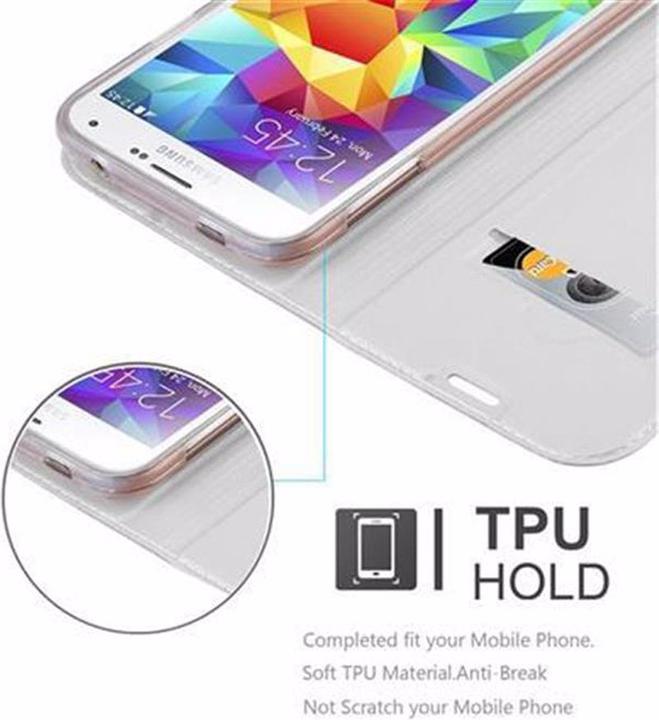 Actual product image Cadorabo Book Classy Style Cover (Samsung Galaxy S5, Samsung Galaxy S5 Neo)