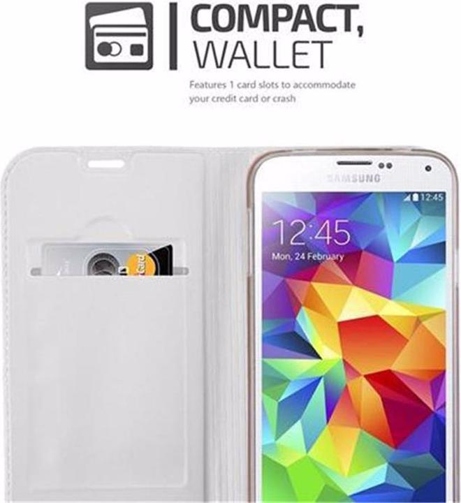 Actual product image Cadorabo Book Classy Style Cover (Samsung Galaxy S5, Samsung Galaxy S5 Neo)