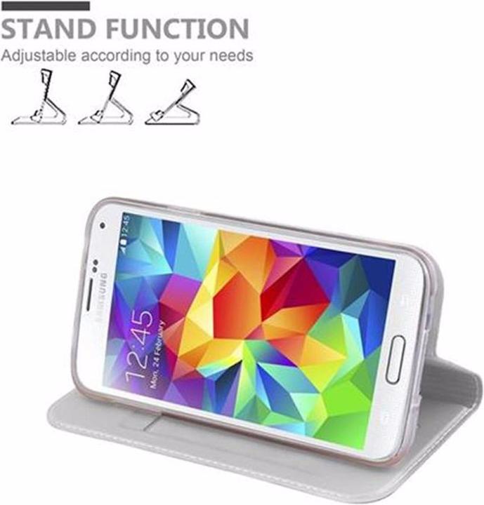 Actual product image Cadorabo Book Classy Style Cover (Samsung Galaxy S5, Samsung Galaxy S5 Neo)