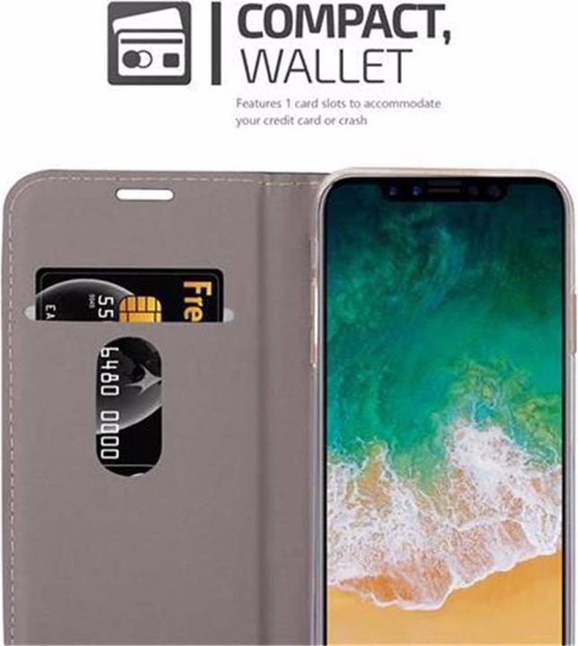 Produktbild Cadorabo Book Jeans Optik Cover (Apple iPhone X)
