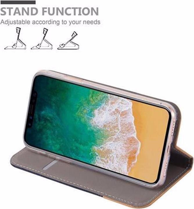 Produktbild Cadorabo Book Jeans Optik Cover (Apple iPhone X)