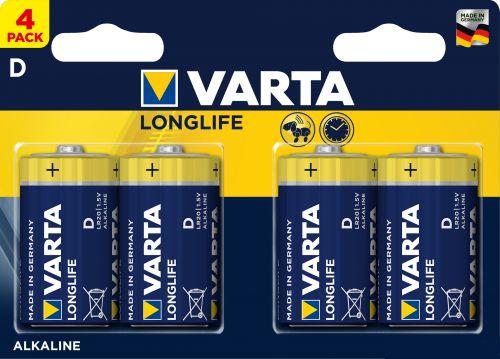 Image du produit Varta Longlife (4 pcs, D, 16000 mAh)