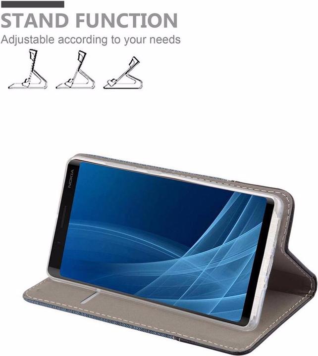 Actual product image Cadorabo Book Jeans Optics Cover (Nokia 8 Sirocco)
