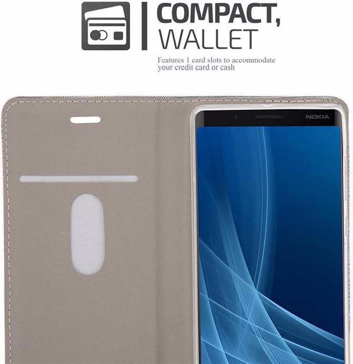 Actual product image Cadorabo Book Jeans Optics Cover (Nokia 8 Sirocco)