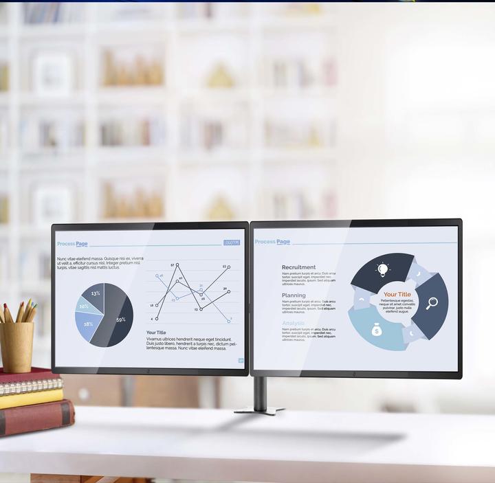 Produktbild edbak LCD Tischhalterung für 2x 19"-27" (Tisch, 27")