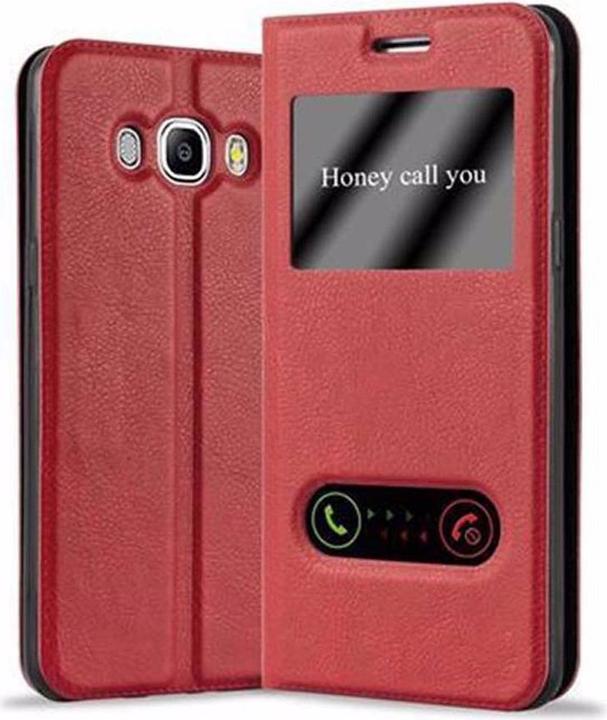 Actual product image Cadorabo Book with View double window cover (Samsung Galaxy J7 2016)
