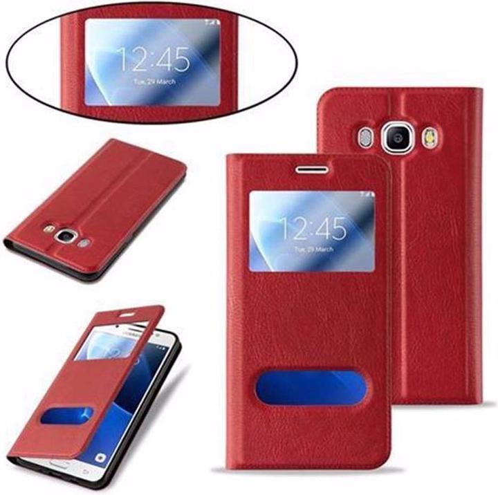 Actual product image Cadorabo Book with View double window cover (Samsung Galaxy J7 2016)