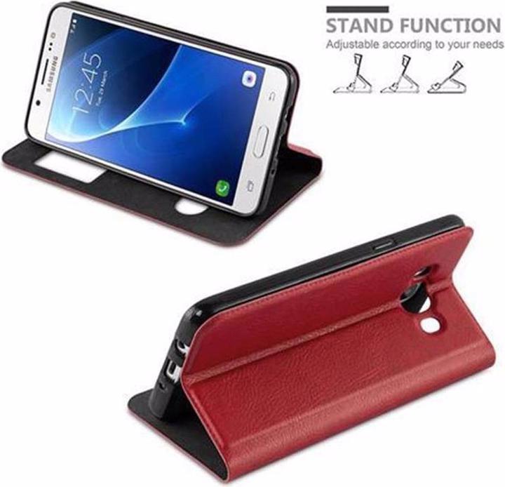 Actual product image Cadorabo Book with View double window cover (Samsung Galaxy J7 2016)