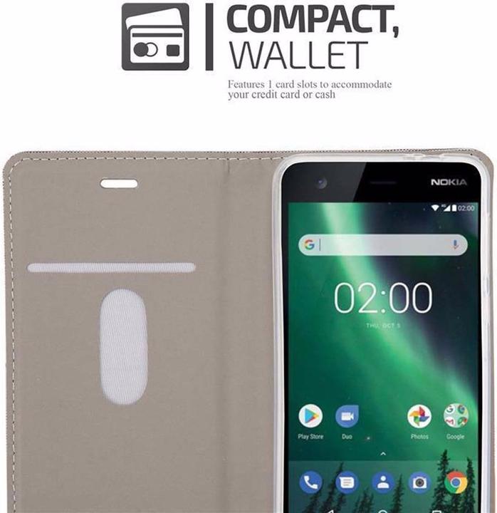 Produktbild Cadorabo Book Jeans Optik Cover (Nokia 2)