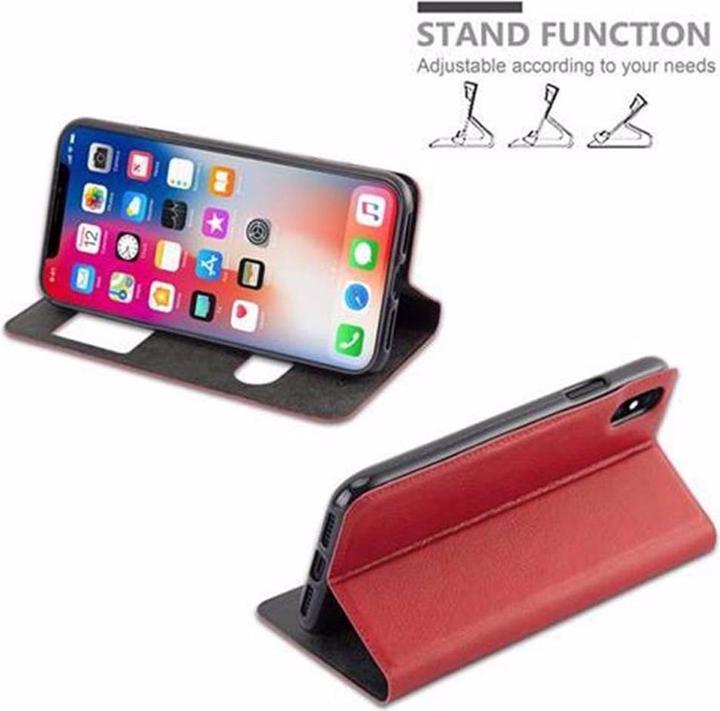Actual product image Cadorabo Book with View double window cover (Apple iPhone X)