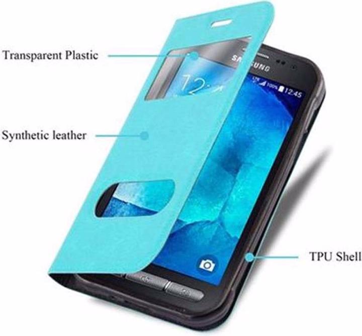 Produktbild Cadorabo Book mit View Doppelfenster Cover (Samsung Galaxy Xcover 3)