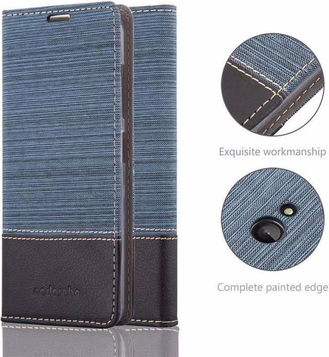 Produktbild Cadorabo Book Jeans Optik Cover (Microsoft Lumia 540)