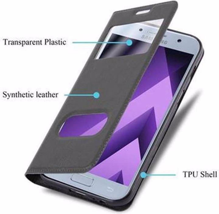 Produktbild Cadorabo Book mit View Doppelfenster Cover (Samsung Galaxy A5 (2017))