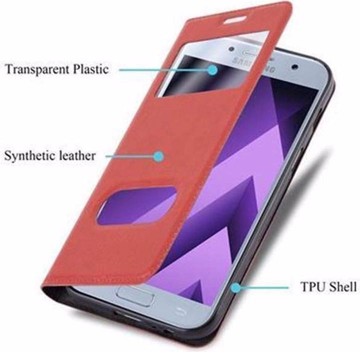 Produktbild Cadorabo Book mit View Doppelfenster Cover (Samsung Galaxy A3 (2017))