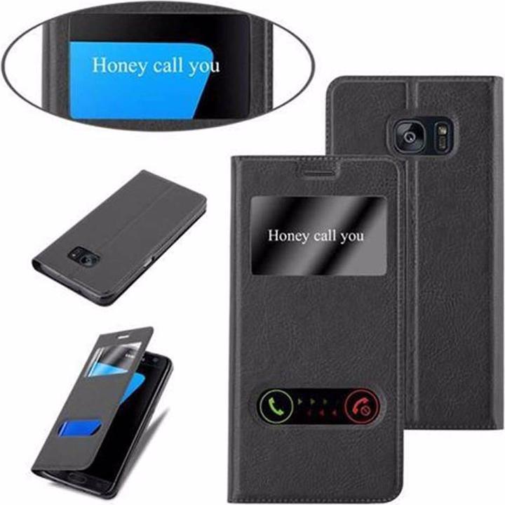 Produktbild Cadorabo Book mit View Doppelfenster Cover (Samsung Galaxy S7 Edge)