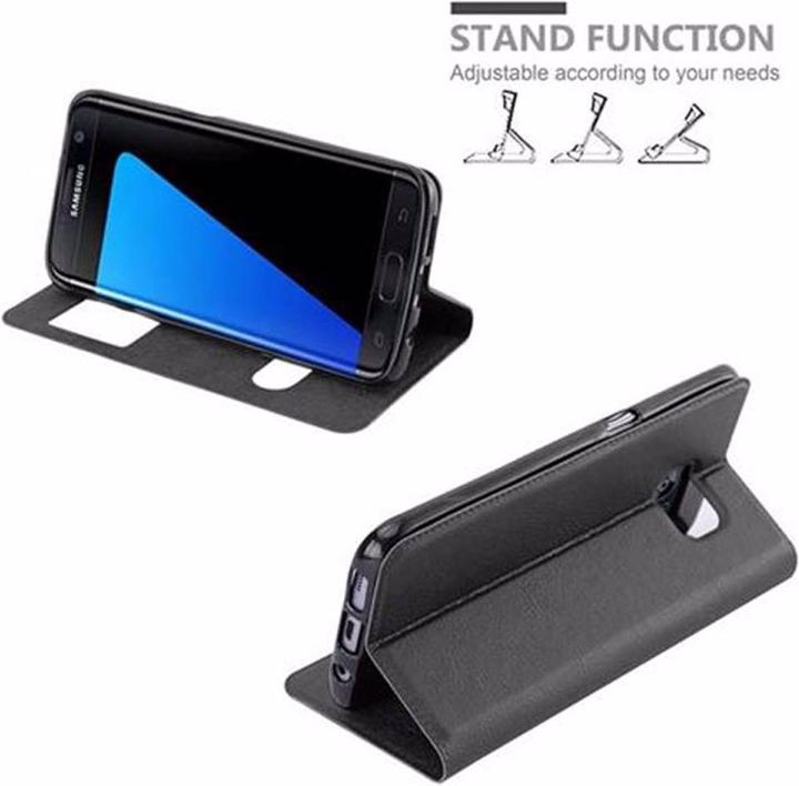 Produktbild Cadorabo Book mit View Doppelfenster Cover (Samsung Galaxy S7 Edge)
