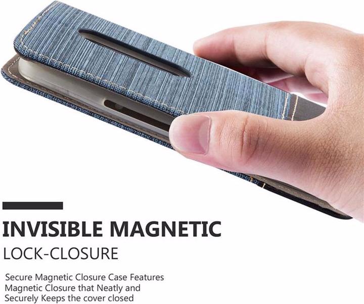 Produktbild Cadorabo Book Jeans Optik Cover (Motorola Moto X Play)