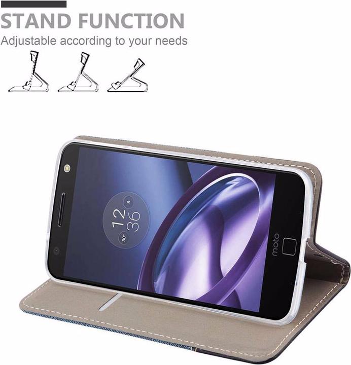 Produktbild Cadorabo Book Jeans Optik Cover (Motorola Moto Z)