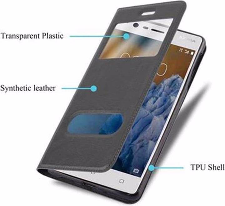 Produktbild Cadorabo Book mit View Doppelfenster Cover (OnePlus 3)