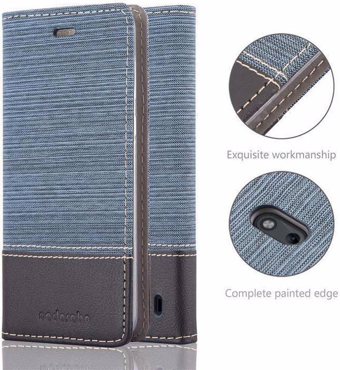 Produktbild Cadorabo Book Jeans Optik Cover (Nokia 2)
