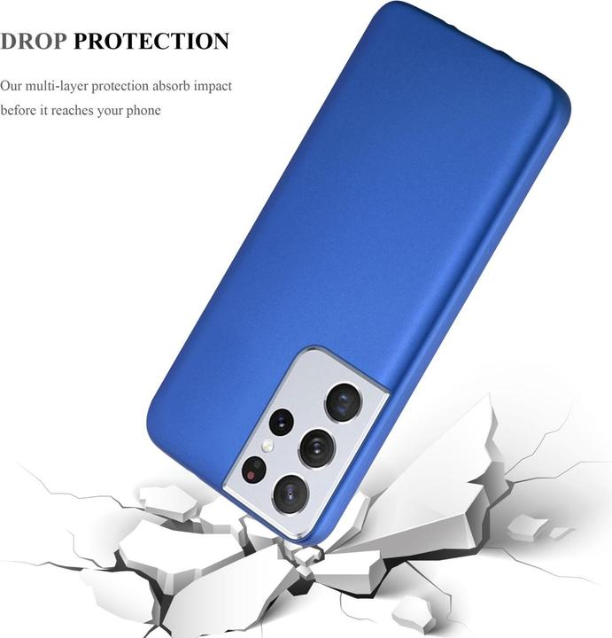 Actual product image Cadorabo TPU Matt Metallic Sleeve (Samsung Galaxy S22 Ultra)