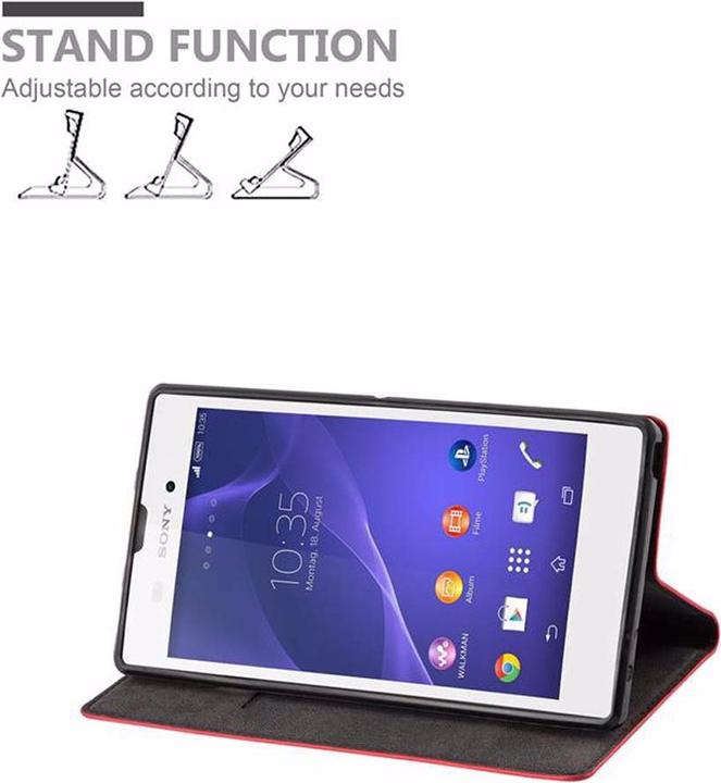 Produktbild Cadorabo Book Invisible Magnet Cover (Sony Xperia T3)