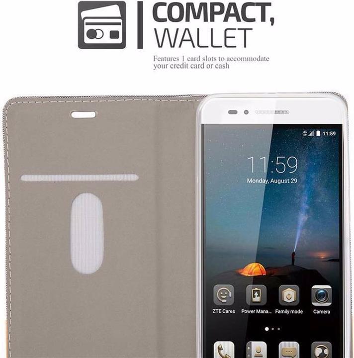 Produktbild Cadorabo Book Jeans Optik Cover (ZTE Blade A612)