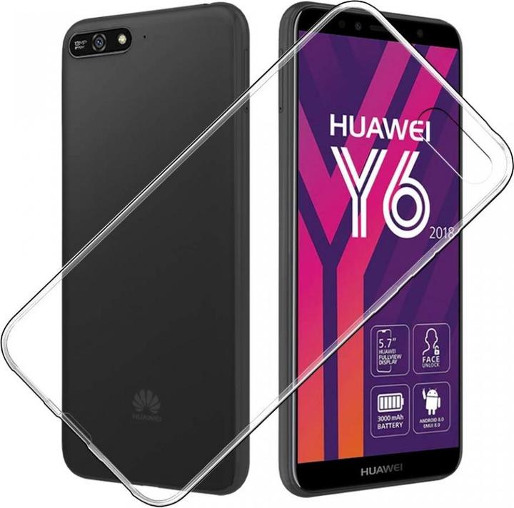Actual product image Screenguard Huawei Y6 2018 Flexible TPU Clear Case (Huawei Y6 (2018))