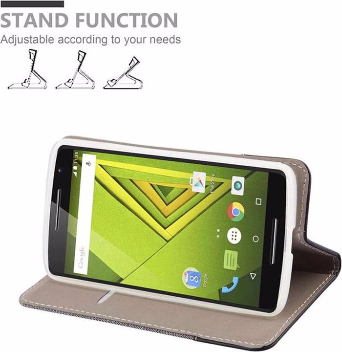 Image du produit Cadorabo Couverture look jeans Book (Motorola Moto X Play)