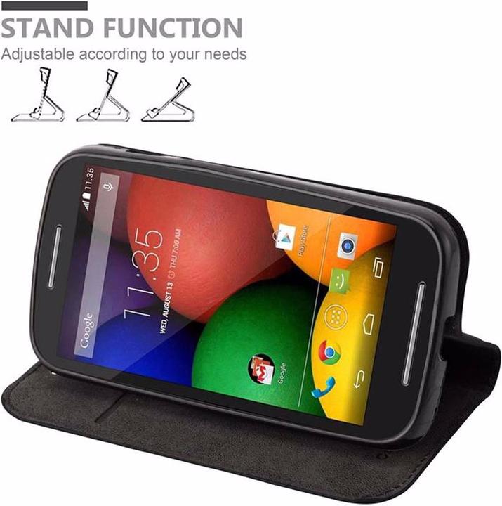Actual product image Cadorabo Book Invisible Magnet Cover (Motorola Moto E1)