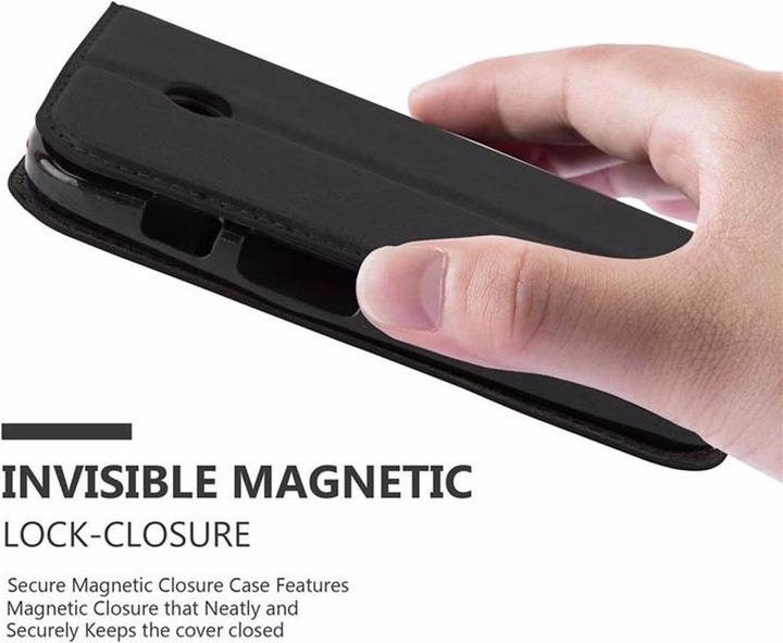 Actual product image Cadorabo Book Invisible Magnet Cover (Motorola Moto E1)