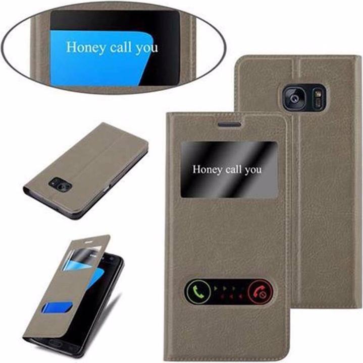 Produktbild Cadorabo Book mit View Doppelfenster Cover (Samsung Galaxy S7 Edge)