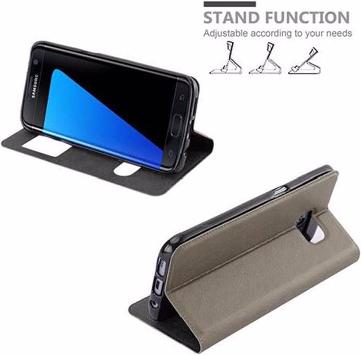 Produktbild Cadorabo Book mit View Doppelfenster Cover (Samsung Galaxy S7 Edge)