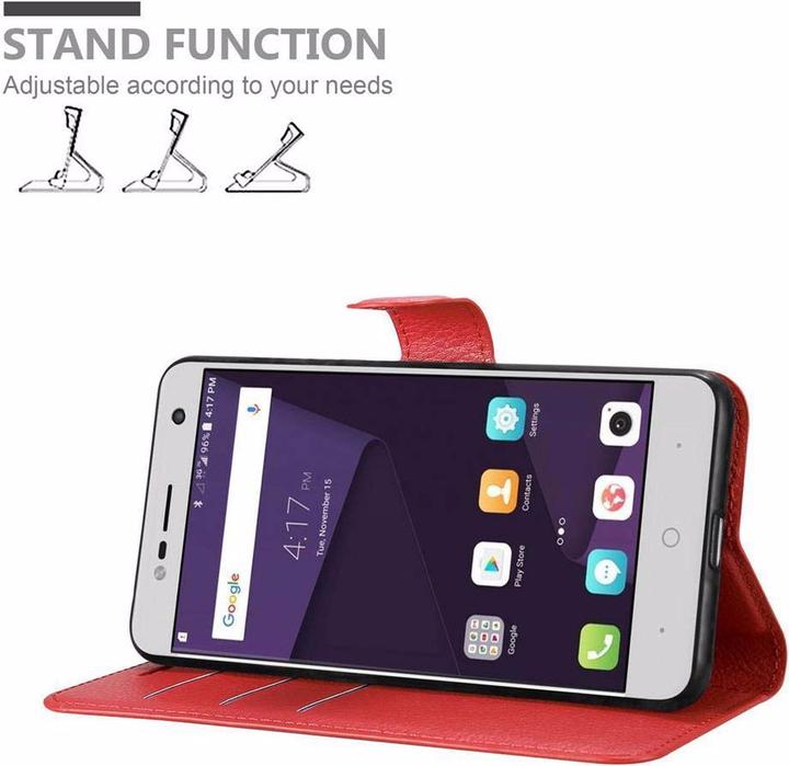 Actual product image Cadorabo Book with stand function cover (ZTE Blade V8 Mini)