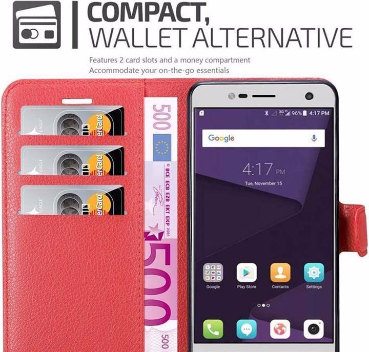 Actual product image Cadorabo Book with stand function cover (ZTE Blade V8 Mini)