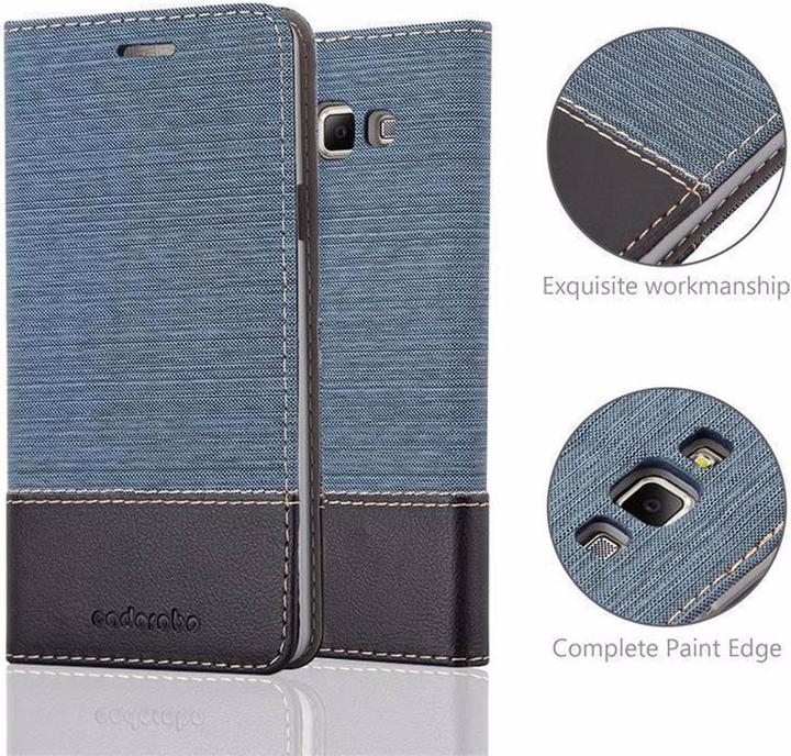 Produktbild Cadorabo Book Jeans Optik Cover (Samsung Galaxy A7)