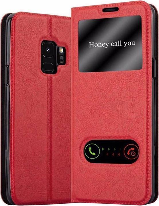 Actual product image Cadorabo Book with View double window cover (Samsung Galaxy S9)