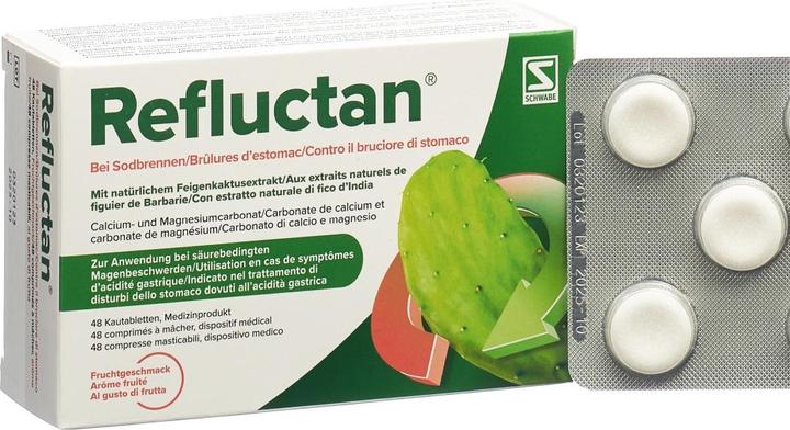 Image du produit Refluctan Kautablette Frucht (48 pièce(s), 284.31 ml, 94 g)