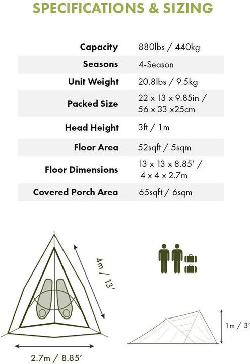 Image du produit Tentsile Connect (Tente d'arbre, 9.50 kg, 2 personnes)